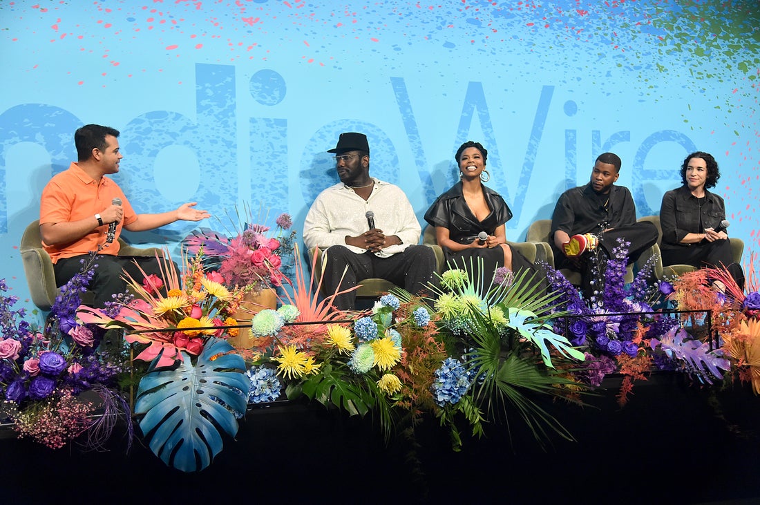 (Left to right): IndieWire's Marcus Jones, Nicco Annan, Brandee Evans, J. Alphonse Nicholson, and Sarah Bromberg speak onstage during IndieWire's Consider This Event: Television 2023 at NeueHouse Hollywood on June 03, 2023 in Hollywood, California. (Photo by Alberto Rodriguez/IndieWire via Getty Images)