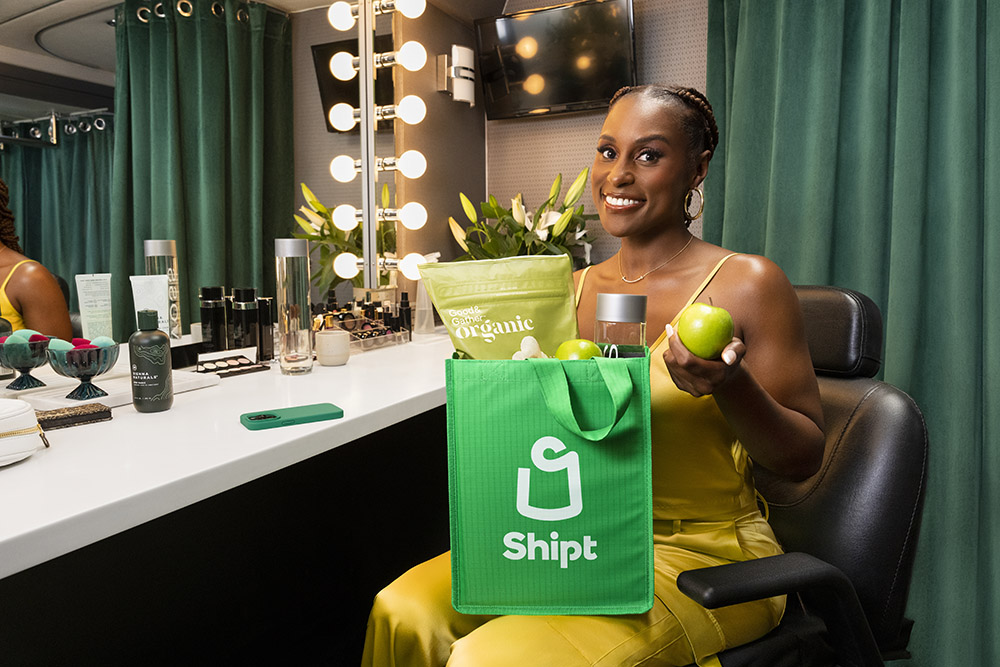 Issa Rae appears in a still from her new campaign for Shipt in June 2023.