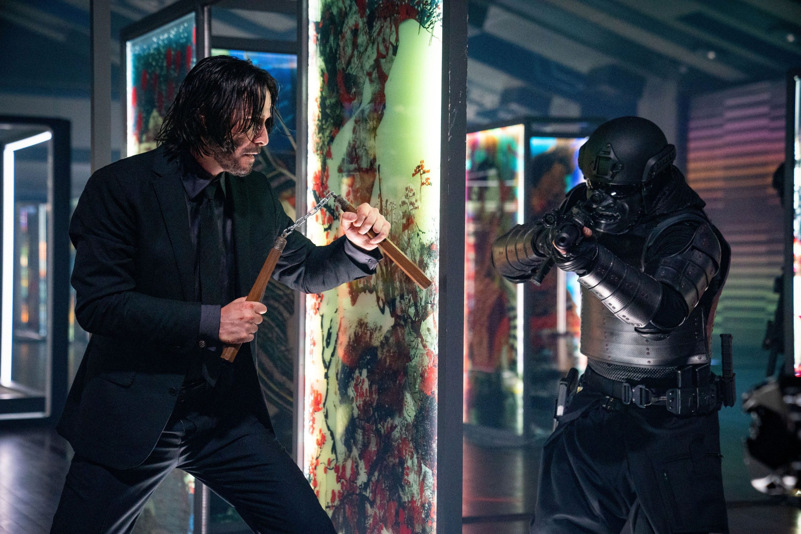 JOHN WICK: CHAPTER 4, Keanu Reeves (left), 2023. ph: Murray Close / © Lionsgate / Courtesy Everett Collection